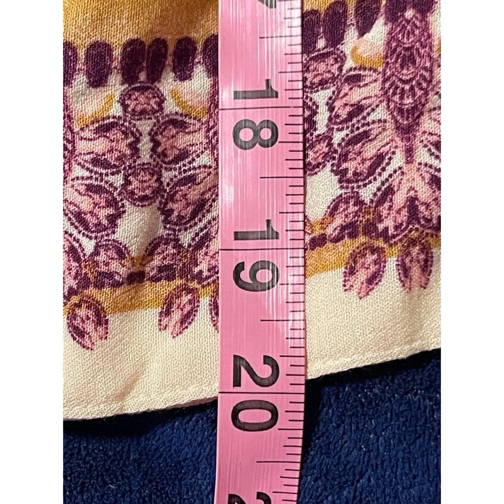 Free People Black and Pink Floral Blouse NWT SZ XS - Picture 6 of 11